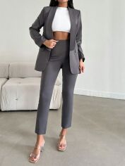 Акція на Костюм жіночий SHEIN GD-00108920 XL Темно-сірий від Rozetka