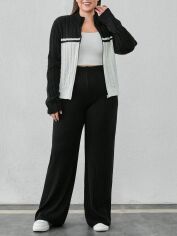 Акція на Костюм жіночий SHEIN GD-00134578 3XL Чорно-білий від Rozetka