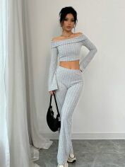 Акція на Костюм жіночий SHEIN GD-00132400 L Сірий від Rozetka