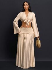 Акція на Костюм жіночий SHEIN GD-00134863 L Персиковий від Rozetka