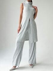 Акція на Костюм жіночий SHEIN GD-00148073 S Світло-сірий від Rozetka