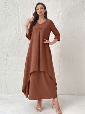 Акція на Костюм жіночий SHEIN GD-00147805 XL Коричневий від Rozetka