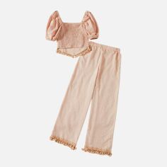 Акція на Костюм жіночий SHEIN GD-00144292 L Кремовий від Rozetka