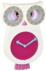 Акція на Настінний годинник з маятником TFA "Owl" LUCY 60305202 від Rozetka