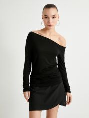 Акція на Лонгслів довгий жіночий Koton 4SAL10493IK999 S Чорний від Rozetka