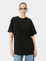 Акція на Футболка бавовняна жіноча Koton 4SAL10785IK999 XL Чорна від Rozetka