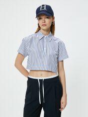 Акція на Сорочка жіноча Koton 4SAL60243IW7S0 34 Синя від Rozetka