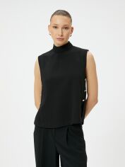 Акція на Блузка жіноча Koton 4SAK60442UW999 38 Чорна від Rozetka