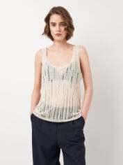 Акція на Футболка жіноча Zara 9598/497 L Бежева від Rozetka
