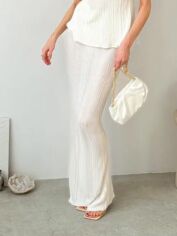 Акція на Спідниця довга осіння жіноча ARTKNIT Loren 39578 L Молочна від Rozetka