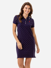 Акція на Плаття-футболка коротке літнє жіноче U.S. Polo Assn 213462ZH00A S Синє від Rozetka