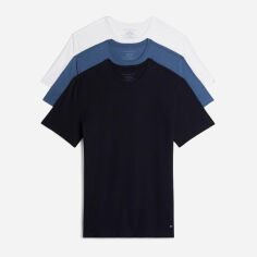 Акція на Набір футболок бавовняних довгих чоловічих Tommy Hilfiger 09TCR07HJP XL 3 шт Комбінований від Rozetka