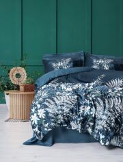 Акція на Комплект постільної білизни Cotton Box Євро 200х220 см Imvelo Petrol Green Сатин від Rozetka