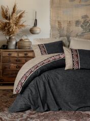 Акція на Комплект постільної білизни Cotton Box Євро 200х220 см Yamka Beige Ранфорс від Rozetka