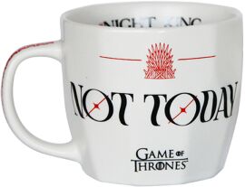 Акція на Кухоль порцеляновий Warner Bros Flat Game of Thrones. Not Today 400 мл від Rozetka