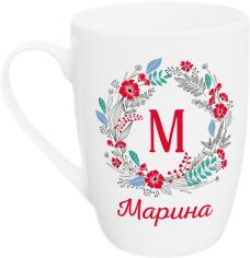 Акція на Фарфорова чашка Kvarta Марина 360 мл в подарунковій коробці (2409) від Rozetka