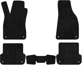 Акція на Ворсові килимки EVAtech Standard в салон авто для Seat Exeo AT 2008-2013 1 покоління Combi EU Чорний кант від Rozetka
