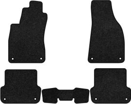 Акція на Ворсові килимки EVAtech Premium в салон авто для Seat Exeo MT 2008-2013 1 покоління Combi EU Чорний кант від Rozetka