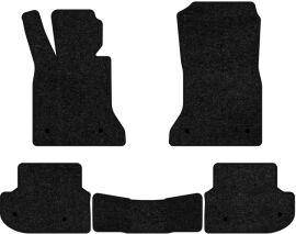 Акція на Ворсові килимки EVAtech Standard в салон авто для BMW 5 Series (F10) Mechanical seats 2010-2013 6 покоління Sedan EU Чорний кант від Rozetka
