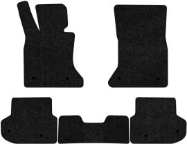 Акція на Ворсові килимки EVAtech Standard в салон авто для BMW 5 Series (F11)  Restyling Mechanical seats 2013-2017 6 покоління Combi EU Чорний кант від Rozetka