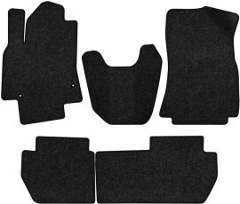 Акція на Ворсові килимки EVAtech Premium в салон авто для Citroen Berlingo (B9) (without armrest) 2008-2018 2 покоління Minivan EU Чорний кант від Rozetka