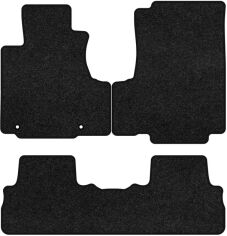 Акція на Ворсові килимки EVAtech Premium в салон авто для Honda CR-V (with armrest) 2007-2012 3 покоління SUV EU Чорний кант від Rozetka