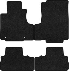 Акція на Ворсові килимки EVAtech Premium в салон авто для Honda CR-V (with armrest) 2007-2012 3 покоління SUV EU Чорний кант від Rozetka