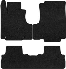 Акція на Ворсові килимки EVAtech Premium в салон авто для Honda CR-V (with armrest) 2007-2012 3 покоління SUV EU Чорний кант від Rozetka