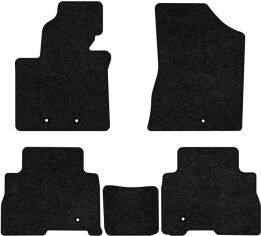 Акція на Ворсові килимки EVAtech Standard в салон авто для Kia Sorento (XM) 7 seats Restyling 2012-2014 2 покоління SUV USA Чорний кант від Rozetka