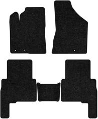 Акція на Ворсові килимки EVAtech Standard в салон авто для Kia Sorento (XM) (Hinged Gas Pedal) 5 seats 2009-2012 2 покоління SUV EU Чорний кант від Rozetka