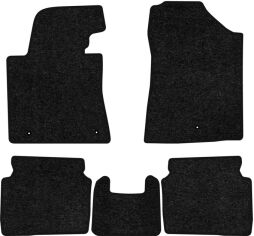Акція на Ворсові килимки EVAtech Standard в салон авто для Hyundai Elantra GT (MD) (Floor Gas Pedal) 2010-2015 5 покоління Htb USA Чорний кант від Rozetka