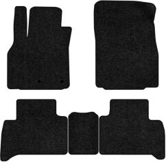 Акція на Ворсові килимки EVAtech Standard в салон авто для Renault Grand Scenic (III) 5 seats (non-moving armrest) AT 2009-2015 3 покоління Minivan EU Чорний кант від Rozetka