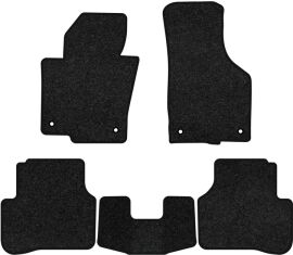 Акція на Ворсові килимки EVAtech Premium в салон авто для Volkswagen Passat (B6) (without armrest) 2005-2010 6 покоління Sedan EU Чорний кант від Rozetka