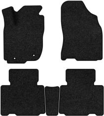 Акція на Ворсові килимки EVAtech Premium в салон авто для Toyota RAV4 (XA40) (closed threshold) 2013-2016 4 покоління SUV USA Чорний кант від Rozetka