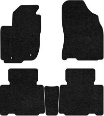 Акція на Ворсові килимки EVAtech Standard в салон авто для Toyota RAV4 (XA40) (closed threshold) Restyling 2016-2018 4 покоління SUV EU Чорний кант від Rozetka