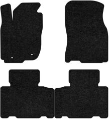 Акція на Ворсові килимки EVAtech Standard в салон авто для Toyota RAV4 (XA40) (closed threshold) 2013-2016 4 покоління SUV USA Чорний кант від Rozetka