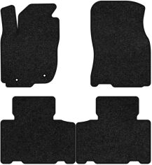 Акція на Ворсові килимки EVAtech Premium в салон авто для Toyota RAV4 (XA40) (closed threshold) 2013-2016 4 покоління SUV USA Чорний кант від Rozetka