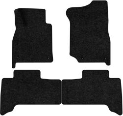 Акція на Ворсові килимки EVAtech Standard в салон авто для Toyota Land Cruiser (100) 7 seats Restyling 2003-2007 1 покоління SUV EU Чорний кант від Rozetka