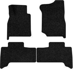Акція на Ворсові килимки EVAtech Standard в салон авто для Toyota Land Cruiser (100) 5 seats 1998-2003 1 покоління SUV EU Чорний кант від Rozetka