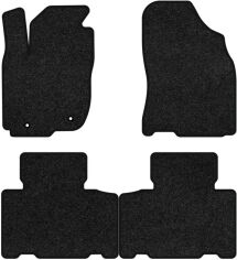 Акція на Ворсові килимки EVAtech Premium в салон авто для Toyota RAV4 (XA40) (closed threshold) 2013-2016 4 покоління SUV USA Чорний кант від Rozetka