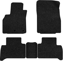 Акція на Ворсові килимки EVAtech Premium в салон авто для Renault Grand Scenic (III) 5 seats (non-moving armrest) AT 2009-2015 3 покоління Minivan EU Чорний кант від Rozetka