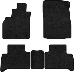 Акція на Ворсові килимки EVAtech Premium в салон авто для Renault Grand Scenic (III) 7 seats (non-moving armrest) MT 2009-2015 3 покоління Minivan EU Чорний кант від Rozetka