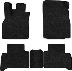 Акція на Ворсові килимки EVAtech Premium в салон авто для Renault Grand Scenic (III) 7 seats (non-moving armrest) MT 2009-2015 3 покоління Minivan EU Чорний кант від Rozetka
