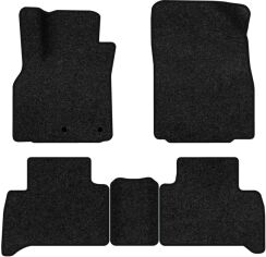 Акція на Ворсові килимки EVAtech Premium в салон авто для Renault Grand Scenic (III) 5 seats (non-moving armrest) AT 2009-2015 3 покоління Minivan EU Чорний кант від Rozetka