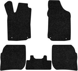 Акція на Ворсові килимки EVAtech Standard в салон авто для Audi 100 (C3) Restyling Mechanical seats 1988-1991 3 покоління Sedan EU Чорний кант від Rozetka