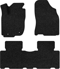 Акція на Ворсові килимки EVAtech Premium в салон авто для Toyota RAV4 (XA40) (closed threshold) 2013-2016 4 покоління SUV USA Чорний кант від Rozetka