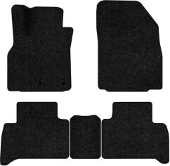 Акція на Ворсові килимки EVAtech Standard в салон авто для Renault Grand Scenic (III) 5 seats (non-moving armrest) AT 2009-2015 3 покоління Minivan EU Чорний кант від Rozetka