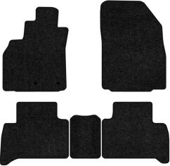 Акція на Ворсові килимки EVAtech Standard в салон авто для Renault Grand Scenic (III) 7 seats (non-moving armrest) MT 2009-2015 3 покоління Minivan EU Чорний кант від Rozetka