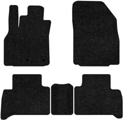 Акція на Ворсові килимки EVAtech Standard в салон авто для Renault Grand Scenic (III) 7 seats (non-moving armrest) MT 2009-2015 3 покоління Minivan EU Чорний кант від Rozetka