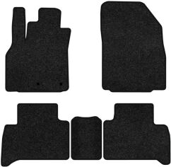 Акція на Ворсові килимки EVAtech Premium в салон авто для Renault Grand Scenic (III) 7 seats (non-moving armrest) MT 2009-2015 3 покоління Minivan EU Чорний кант від Rozetka